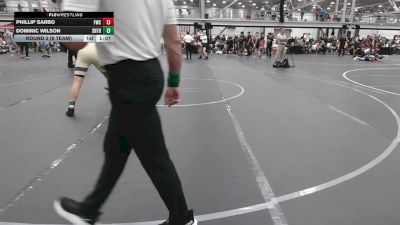 150 lbs Round 2 (6 Team) - Dominic Wilson, Team Shutt B Team vs Phillip Sarbo, Freakztyle Wrecking Crew