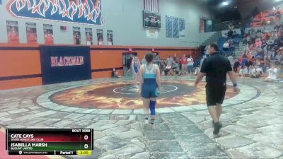 127 lbs Cons. Semi - Isabella Marsh, Blount United vs Cate Cays, Stars Wrestling Club