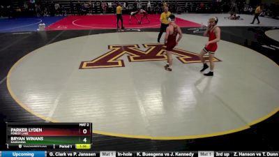 132 lbs Semifinal - Bryan Winans, Kaukauna vs Parker Lyden, Forest Lake