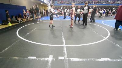 160 lbs Quarterfinal - Turner McElhany, Owasso Takedown Club vs Breyer Atchely, Vinita Kids Wrestling