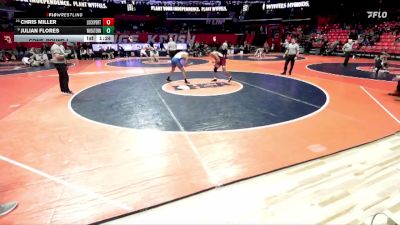 3A 165 lbs Cons. Round 1 - Chris Miller, Lockport (Twp.) vs Julian Flores, Wheaton (North)