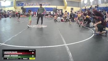 47 lbs Semifinal - Jackson Bales, Poquoson Athletic Association vs Zavier Simmons, Summerville Takedown Club