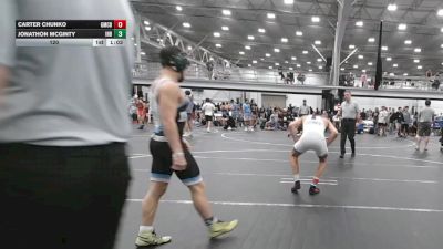 120 lbs Quarterfinals (8 Team) - Carter Chunko, Grit Mat Club Blue vs Jonathon Mcginty, Iron Horse Blue