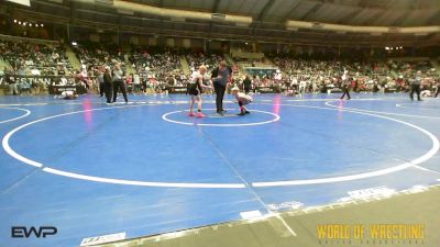 64 lbs Consi Of 16 #2 - Jaxon Clayborn, South Central Punisher Wrestling Club vs Lincoln Sanders, Team Tulsa Wrestling Club