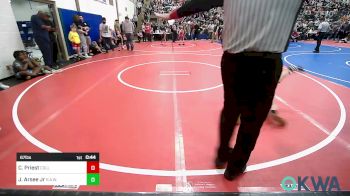 67 lbs Round Of 16 - Case Priest, Collinsville Cardinal Youth Wrestling vs Joseph Arsee Jr, R.A.W.