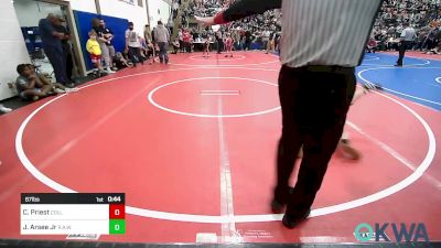 67 lbs Round Of 16 - Case Priest, Collinsville Cardinal Youth Wrestling vs Joseph Arsee Jr, R.A.W.