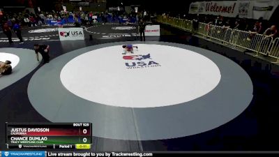 70 lbs Cons. Round 4 - Chance Dumlao, Tracy Wrestling Club vs Justus Davidson, California