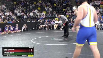 215 lbs Quarterfinal - Kaiser Bovy, Don Bosco vs Skyler Blad, Jesup