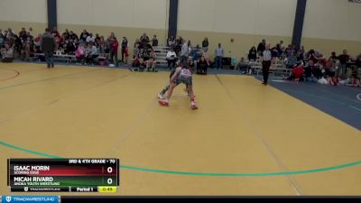 70 lbs Cons. Round 3 - Micah Rivard, Anoka Youth Wrestling vs Isaac Morin, Scoring Edge