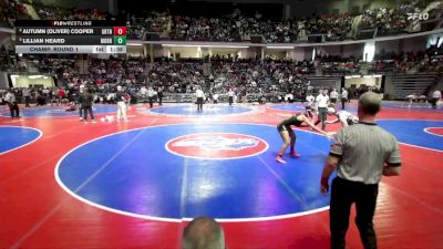145 lbs Champ. Round 1 - Lillian Heard, Morrow vs Autumn (Oliver) Cooper, Grovetown
