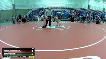 90 lbs Round 3 (6 Team) - Owen Pennington, Center Grove Wrestling Club vs Devin Noojin, Red Devil Pride Elite Wrestling