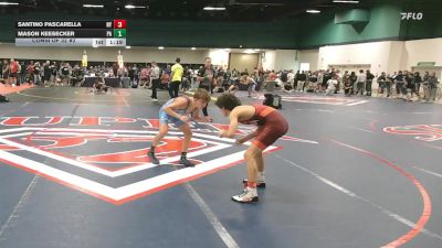 106 lbs Consi Of 32 #2 - Santino Pascarella, NY vs Mason Keesecker, PA