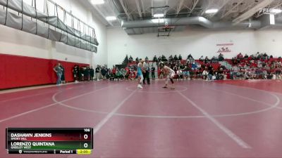 106 lbs Champ. Round 1 - Lorenzo Quintana, Greeley West vs Dashawn Jenkins, Smoky Hill