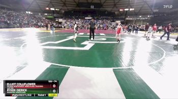 74 lbs Champ. Round 2 - Ryker Dierick, Maddogs Wrestling vs Elliot Colliflower, Inland Northwest Wrestling Training Center