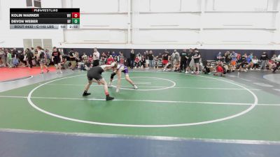 C-145 lbs Round Of 32 - Kolin Warner, WV vs Devon Weber, NY