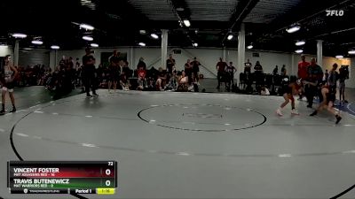 72 lbs Placement (4 Team) - Travis Butenewicz, Mat Warriors Red vs Vincent Foster, Mat Assassins Red