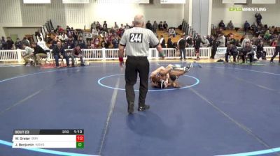 120 lbs Round of 32 - Will Grater, Don Bosco Prep vs James Benjamin, West Orange