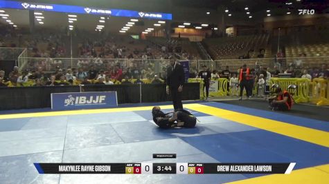 Drew Alexander Lawson vs Makynlee Rayne Gibson 2025 Pan Kids Jiu-Jitsu IBJJF Championship