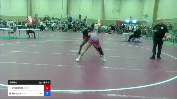 140 lbs Consolation - TJ Broadnex, South Dade High School vs Geraldine Honore, South Dade High School