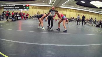 130 lbs Consi Of 16 #1 - Bella Mendoza, MAW Wrestling Academy vs Kailynn Santa Maria, Dog Pound