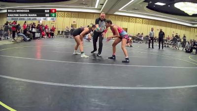 130 lbs Consi Of 16 #1 - Bella Mendoza, MAW Wrestling Academy vs Kailynn Santa Maria, Dog Pound