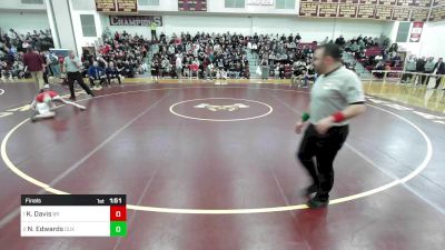 114 lbs Final - Kennedie Davis, Bridgewater-Raynham vs Noah Edwards, Duxbury