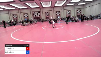 67 lbs Consi Of 4 - Joseph Rhodes, Va vs Bradley Snyder, Md