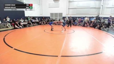 120 lbs Round Robin 3 - Conner Dean, Freakztyle Purple - HS vs Taegan Willis, Warehouse Warriors - HS