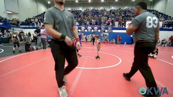 43 lbs Quarterfinal - Nate Jackson, Cushing vs Caden Sloan, Morrison Takedown Club