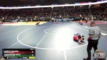 II-124 lbs Semifinal - Christopher Noto, Honeoye Falls-Lima vs Landyn Shaffer, Deposit/Hancock