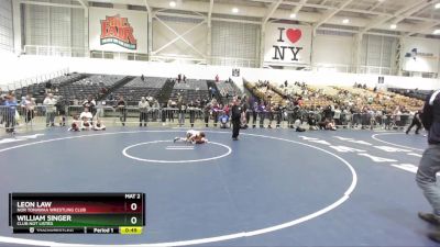 71 lbs Cons. Round 2 - Leon Law, Nor Tonawaa Wrestling Club vs William Singer, Club Not Listed