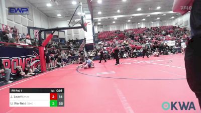 105 lbs Rr Rnd 1 - Jagger Leavitt, Ponca City Wildcat Wrestling vs Uriah Warfield, Edmond Huskies 11u