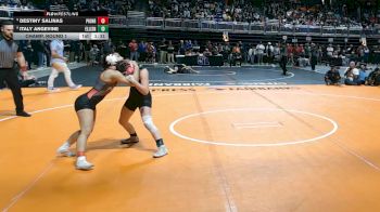 5A 110 lbs Champ. Round 1 - Destiny Salinas, Mission Sharyland Pioneer vs Italy Angevine, Killeen Ellison