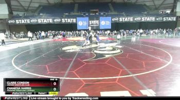 115 lbs Champ. Round 2 - Claire Condon, Cruiser Wrestling Club vs Chanesia Harris, Punisher Wrestling Company