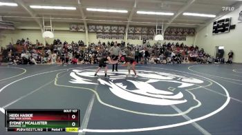 120 lbs Cons. Round 1 - Heidi Haskie, Page High School vs Sydney McAllister, Durango, CO