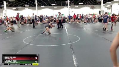 48 lbs Round 3 (4 Team) - Gage Silsby, CTWHALE vs Lincoln Rich, Quaker Nation Black