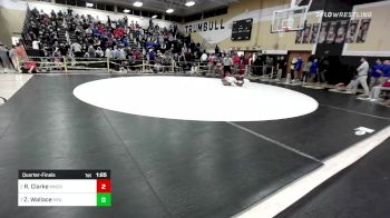 170 lbs Quarterfinal - Robert Clarke, Manchester vs Zaire Wallace, Norwich Free Academy