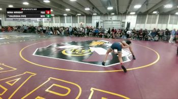 130 lbs Champ. Round 2 - Valeigha Fife, Woodland Park vs Mina Wright, Poudre