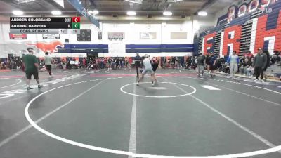 165 lbs Cons. Round 3 - Andrew Solorzano, Centennial (Corona) vs Antonio Barrera, Alta Loma