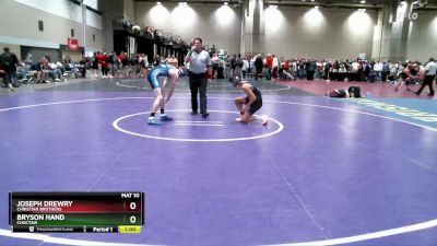 106A 1st Place Match - Joseph Drewry, Christian Brothers vs Bryson Hand, Choctaw