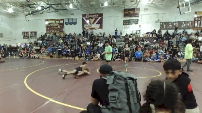 97 lbs Quarterfinal - Bentley Mattern, Scrap Yard Garage Wrestling vs Harlin Swartsel, Okanogan Underground Wrestling Club