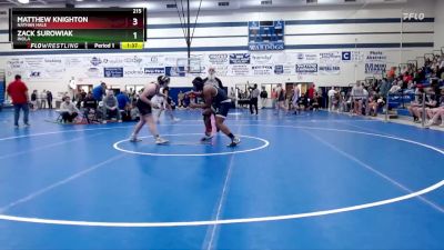 215 lbs Cons. Round 3 - Zack Surowiak, Inola vs Matthew Knighton, Nathan Hale