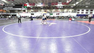133 lbs Cons. Round 2 - Zac Bosken, Reinhardt University (GA) vs Blake Woolsey, Providence (Mont.)