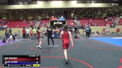 87 lbs Round 4 - Celes Oliver, AR vs Ivie Swihart, KS