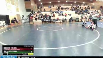 132 lbs Cons. Round 2 - Cooper Yensen, McLoughlin/Weston McEwen vs Jamis Gonzalez, Ontario