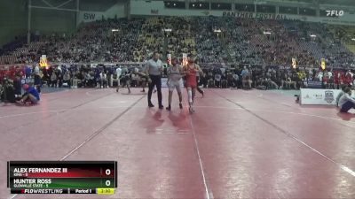 133 lbs Semis (4 Team) - Alex Fernandez III, King vs Hunter Ross, Glenville State