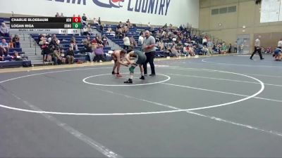 153-165 lbs Round 2 - Charlie Bloebaum, Molalla vs Logan Riga, Salem Elite Mat Club