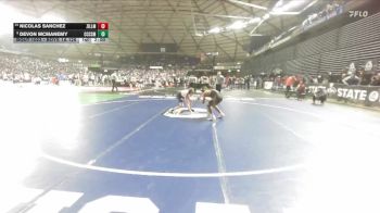 Boys 1A 126 lbs Champ. Round 1 - Devon McManemy, Cascade Christian vs Nicolas Sanchez, Zillah
