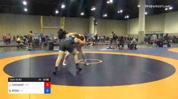 125 kg Consolation - Jared Campbell, Unattached vs Quinn Miller, The Wrestling Center