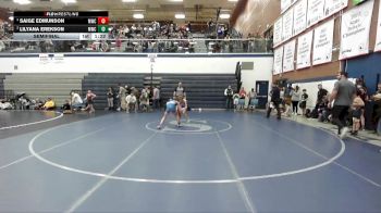 87 lbs Semifinal - Saige Edmunson, Middleton Wrestling Club vs Lilyana Erekson, McCall Wrestling Club